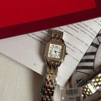 ساعه بانثر مكس ذهبى فضي مع كرستال هاي كوالتى