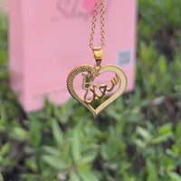 سلسال قلب بالاسم مع نقشه جفنشي