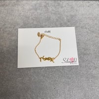 اسواره اف سان لوران مطليه ذهب