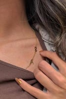 سلسال حرفين مطلي ذهب