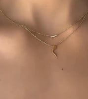 سلسال حرف ناعم مطلي ذهب