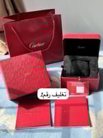 ساعه بانثر مكس ذهبى فضي مع كرستال هاي كوالتى