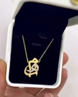 سلسال ٣حروف مطلي ذهب