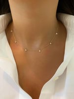 سلسال كرستالات مطليه ذهب