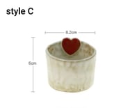 كوب فخاري يدوي بيور (love cup)