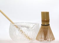 طقم ادوات الماتشا زجاج شفاف