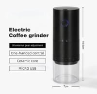 طاحونة كهربائية متنقلة بشاحن اسود معايرة خارجية