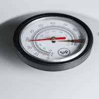 ابريق ترشيح 600ml Sip رمادي كلاسيك مع مقياس حرارة