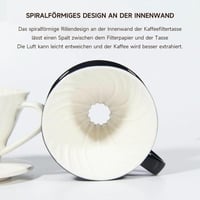 قمع V60 سيراميك اسود ابيض 02