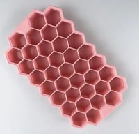 قالب ثلج خلية وردي