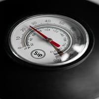 ابريق ترشيح 600ml Sip اسود كلاسيك مع مقياس حرارة