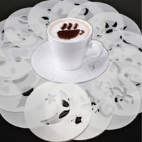 قوالب رسم على القهوة