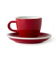 كوب اسبريسو احمر اكمي