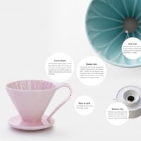 قمع V60 كافيك 02 ابيض