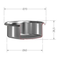 باسكيت IMS 22g إيطالي B70 محدب