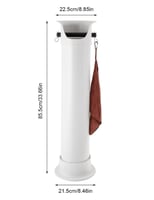 صندوق مهملات كبير ابيض