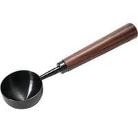 ملعقة معيار القهوة اسود يد خشب