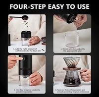 طاحونة كهربائية متنقلة بشاحن ابيض