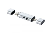 قارء ذاكرة الجوال بـ 3 مداخل USB-C Card Reader