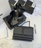 طقم سان لوران شنطة وكعب