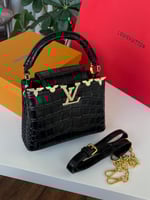 شنطة لويس فيتون كابوسين كروكدايل