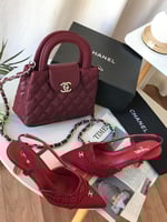 طقم شانيل شنطة وكعب