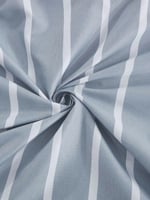 طقم لحاف 4 قطع ازرق/ مخطط حجم 220*240