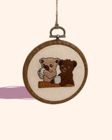 تعليقة سيارة وجهين - لوز وسكر