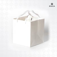 اكياس ورقية مربعة بحبل (12 حبة)