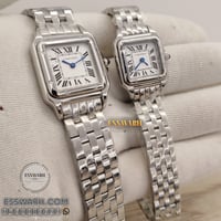 ساعة كارتير بانثر النسائية - مقاسين 23 - 29 - فضي...