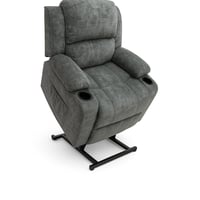 كرسي استرخاء متحرك بخاصية مُساعد الوقوف وحامل أكوا...