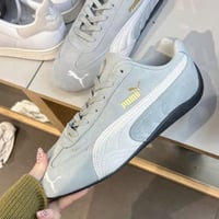 ‏ حذاء بوما سبيد كات رمادي أبيض