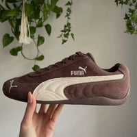 حذاء بوما سبيد كات بني داكن