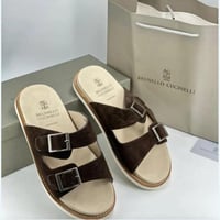 حذاء برونيلو كوتشينلي بني داكن