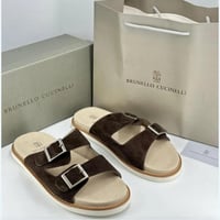 حذاء برونيلو كوتشينلي بني داكن