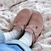 صندل بيركن ستوك بوسطن وردي