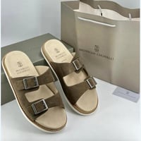 حذاء برونيلو كوتشينلي بني فاتح