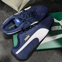 ‏ حذاء بوما سبيد كات كحلي أبيض