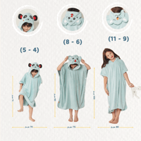 روب استحمام كابا اطفال تركواز ريفي من 9-11 سنة - R...