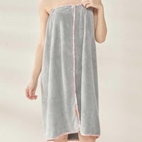 توب روب استحمام رمادي مفتوح ريفي - Top Gray Bath R...