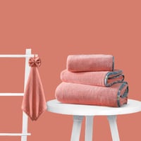 طقم المناشف الموردة 4 قطع ريفي - Reefi Supplied to...