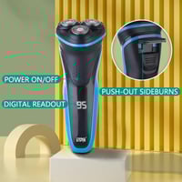 ويننج ستار ماكينة حلاقة وتنعيم اللحية , 3 رؤوس دائ...