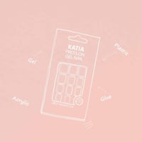 اظافر اوفال بالصق ذاتي لون أحمر لامع 24 - Katia Pr...