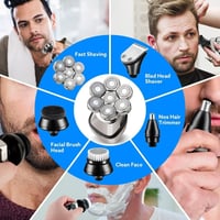 ماكينة حلاقة كهربائية 5 في 1 بتصميم عصري قابلة لإع...