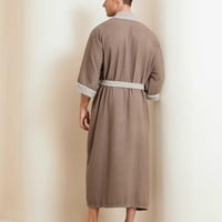 روب استحمام وافل بني ريفي - Brown Waffle Bath Robe...