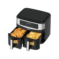 ريبون قلاية هوائية حوضين 9 لتر أسود - Air Fryer Re...