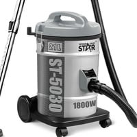 ويننج ستار مكنسة كهربائية برميل , سعة 21 لتر , للأ...