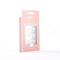 اظافر اوفال لاصق ذاتي لون فرنش شفاف 30- Katia Pres...