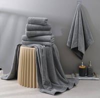 منشفة ريفي مودرن رمادي - Modern rustic gray towel