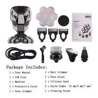 ماكينة حلاقة كهربائية 5 في 1 بتصميم عصري قابلة لإع...